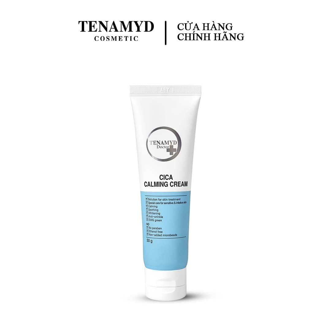 Kem dưỡng ẩm phục hồi và làm dịu da - TENAMYD DOCTOR CICA CALMING CREAM/ Tuýp/ 50g