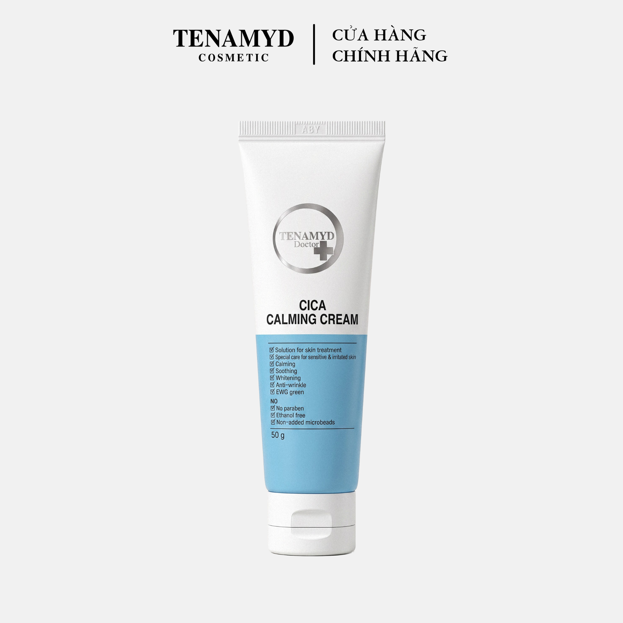 Kem dưỡng ẩm phục hồi và làm dịu da - TENAMYD DOCTOR CICA CALMING CREAM/ Tuýp/ 50g