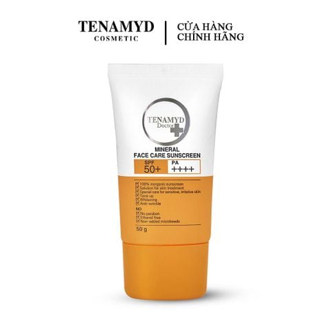 Kem chống nắng vật lý SPF50+/PA++++  TENAMYD DOCTOR MINERAL FACE CARE SUNSCREEN SPF50+/PA++++