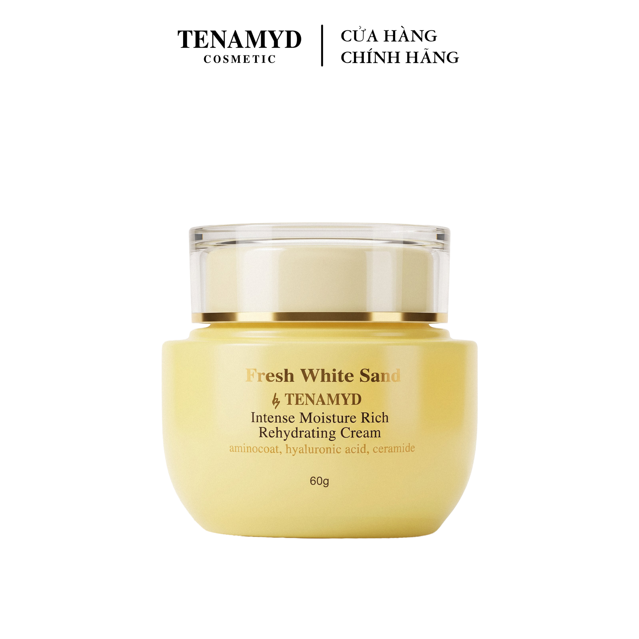 Kem dưỡng tăng cường độ ẩm - FRESH WHITE SAND BY TENAMYD INTENSE MOISTURE RICH  REHYDRATING CREAM/ Lọ/ 60g