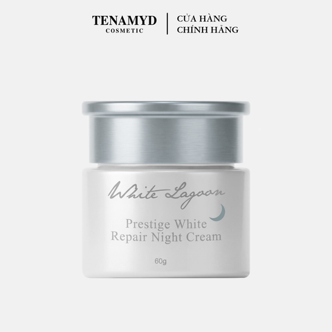 Kem dưỡng trắng da ban đêm - TENAMYD WHITE LAGOON PRESTIGE WHITE REPAIR NIGHT CREAM/ Lọ / 60g