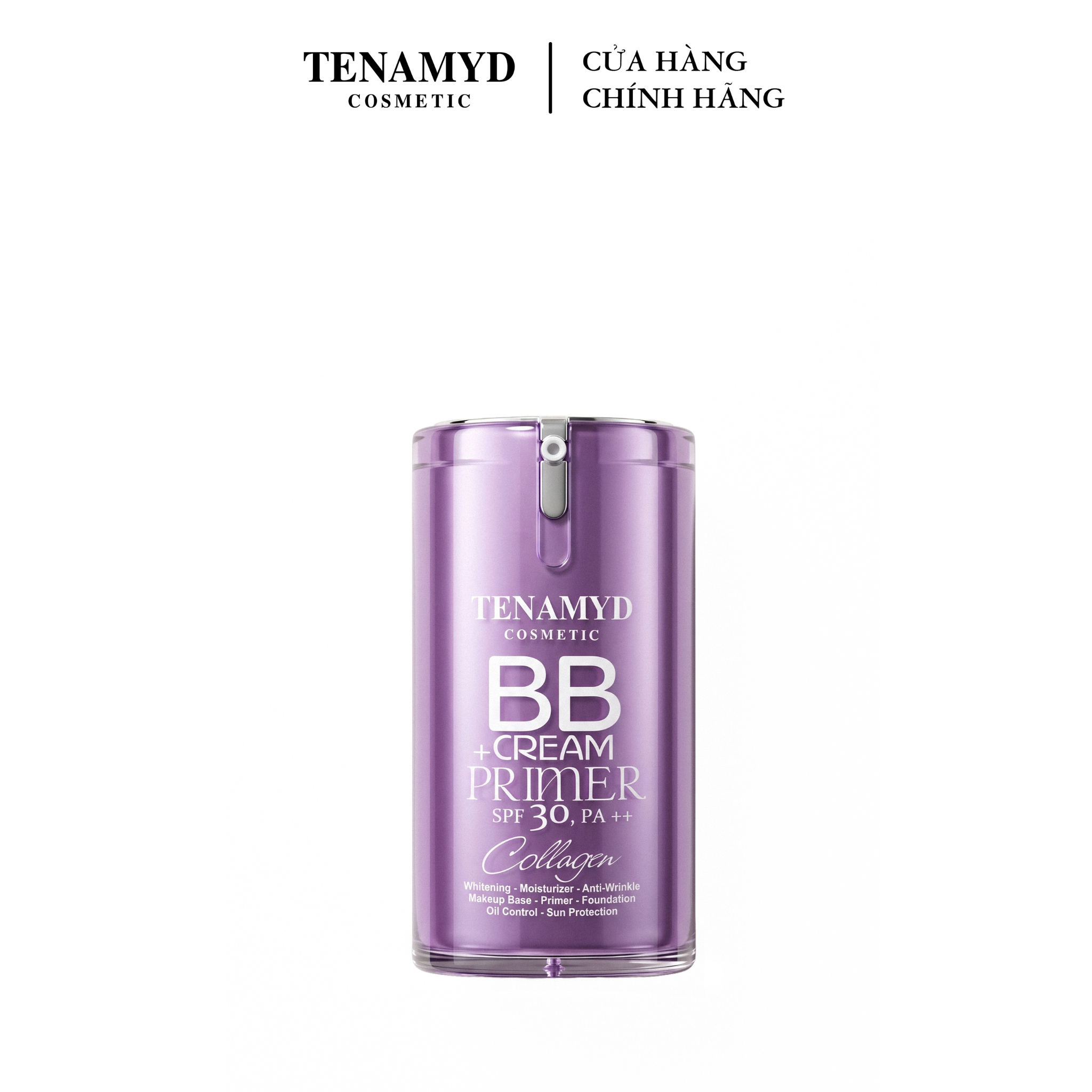 Kem trang điểm BB Primer - TENAMYD BB CREAM+PRIMER/ Chai/ 40g