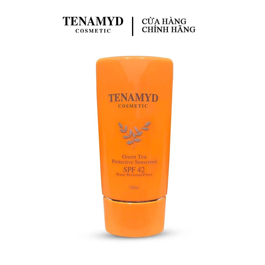 Kem chống nắng trà xanh SPF42/PA++ - TENAMYD GREEN TEA PROTECTIVE SUNSCREEN SPF42 WATER  RESISTANT/PA++/ Tuýp/ 70ml