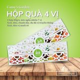 Hộp Quà Trái Cây Sấy Dẻo 4 Vị 320gr (Trái Cây Mix, Chanh Dây, Xoài - Dứa Muối Ớt)