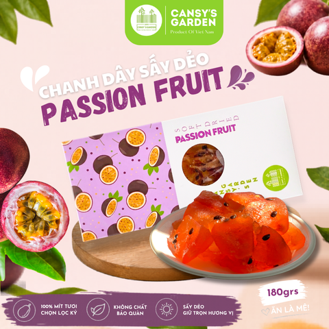 Hộp 180gr - Chanh Dây Sấy Dẻo Vị Truyền Thống