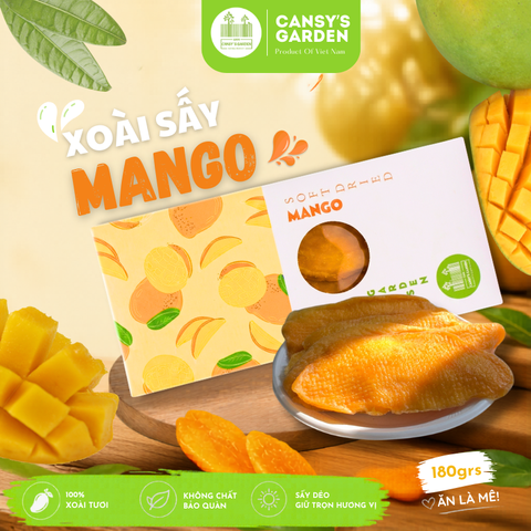 Hộp 180gr - Vị Truyền Thống Xoài Sấy Dẻo