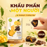 Hộp 50gr - Xoài Sấy Phủ Socola