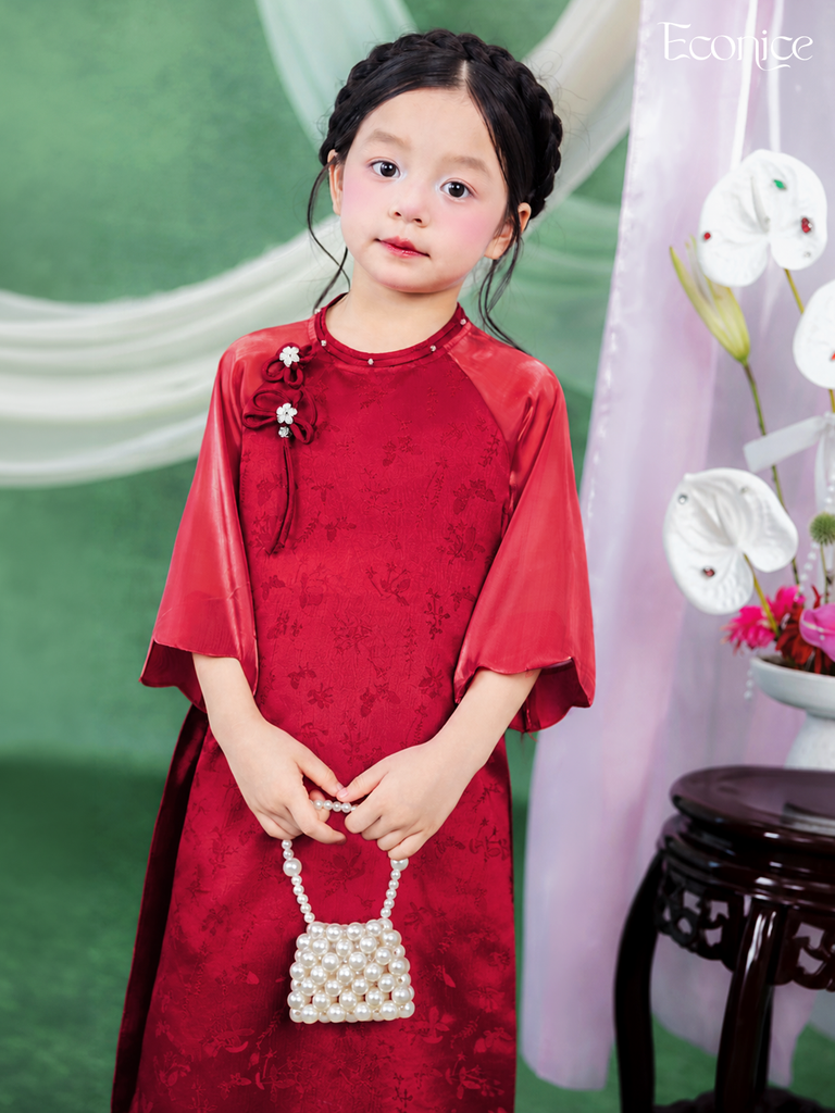 Set áo dài cách tân bé gái Econice Thanh An