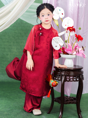 Set áo dài cách tân bé gái Econice Thanh An
