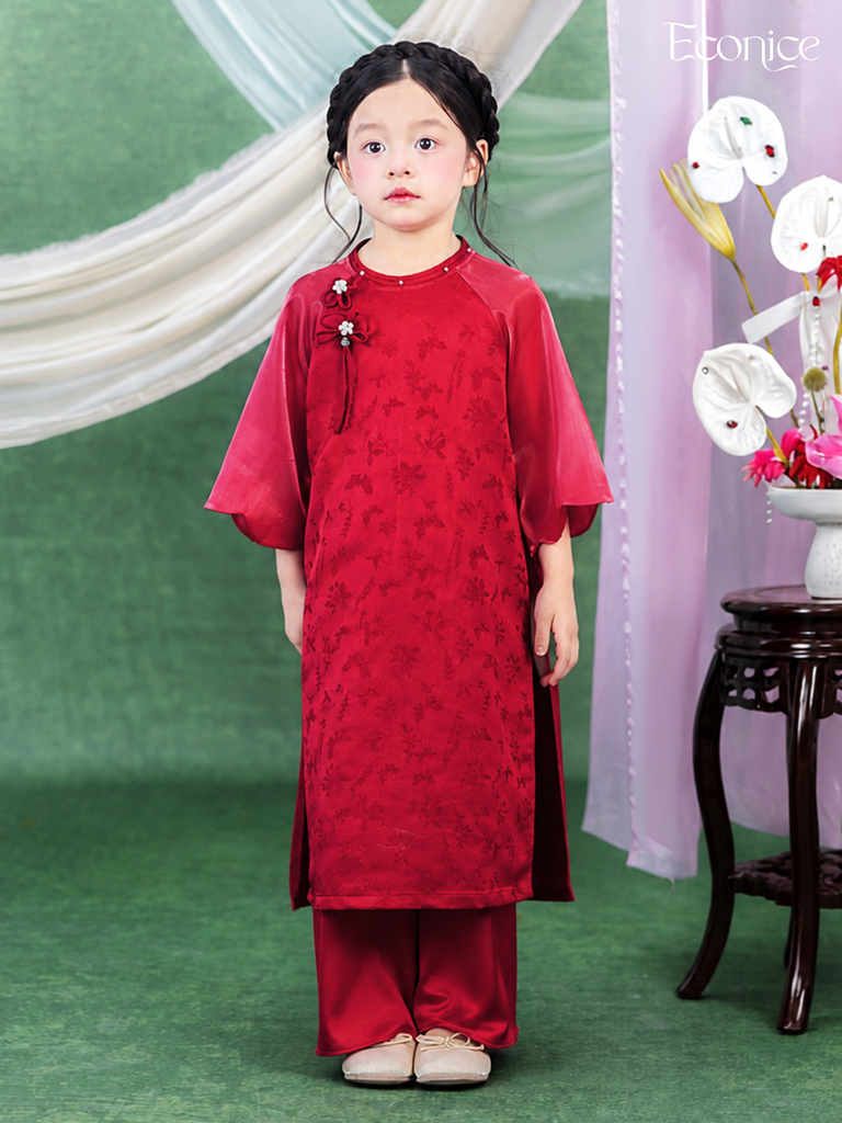 Set áo dài cách tân bé gái Econice Thanh An