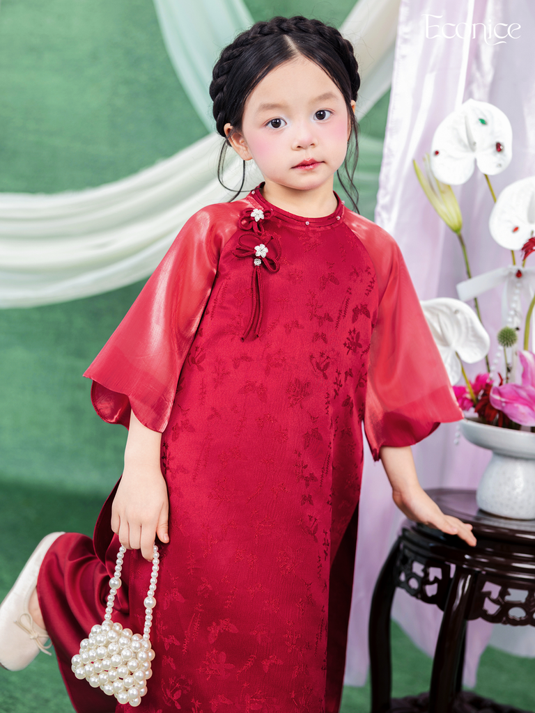 Set áo dài cách tân bé gái Econice Thanh An
