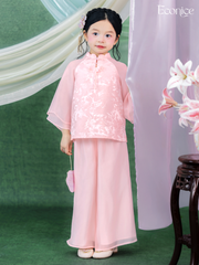 Bộ gấm tơ bé gái Econice Diệu Hoa