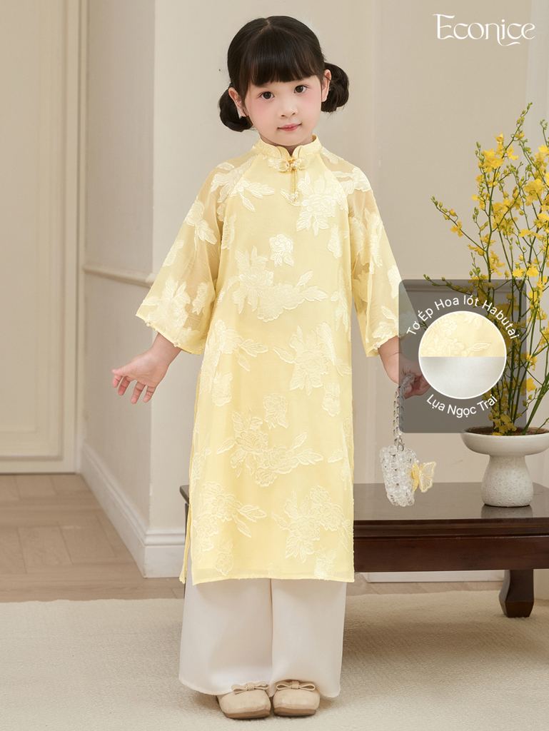 Set áo dài cách tân bé gái Econice Uyển Mai