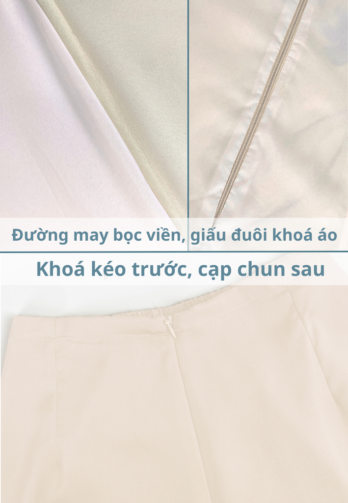 Set áo dài cách tân nữ Econice Giang Tô