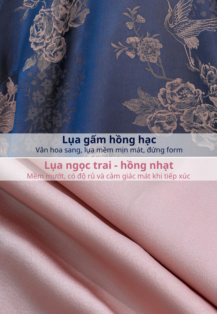 Set áo dài cách tân nữ Econice Diên Lan