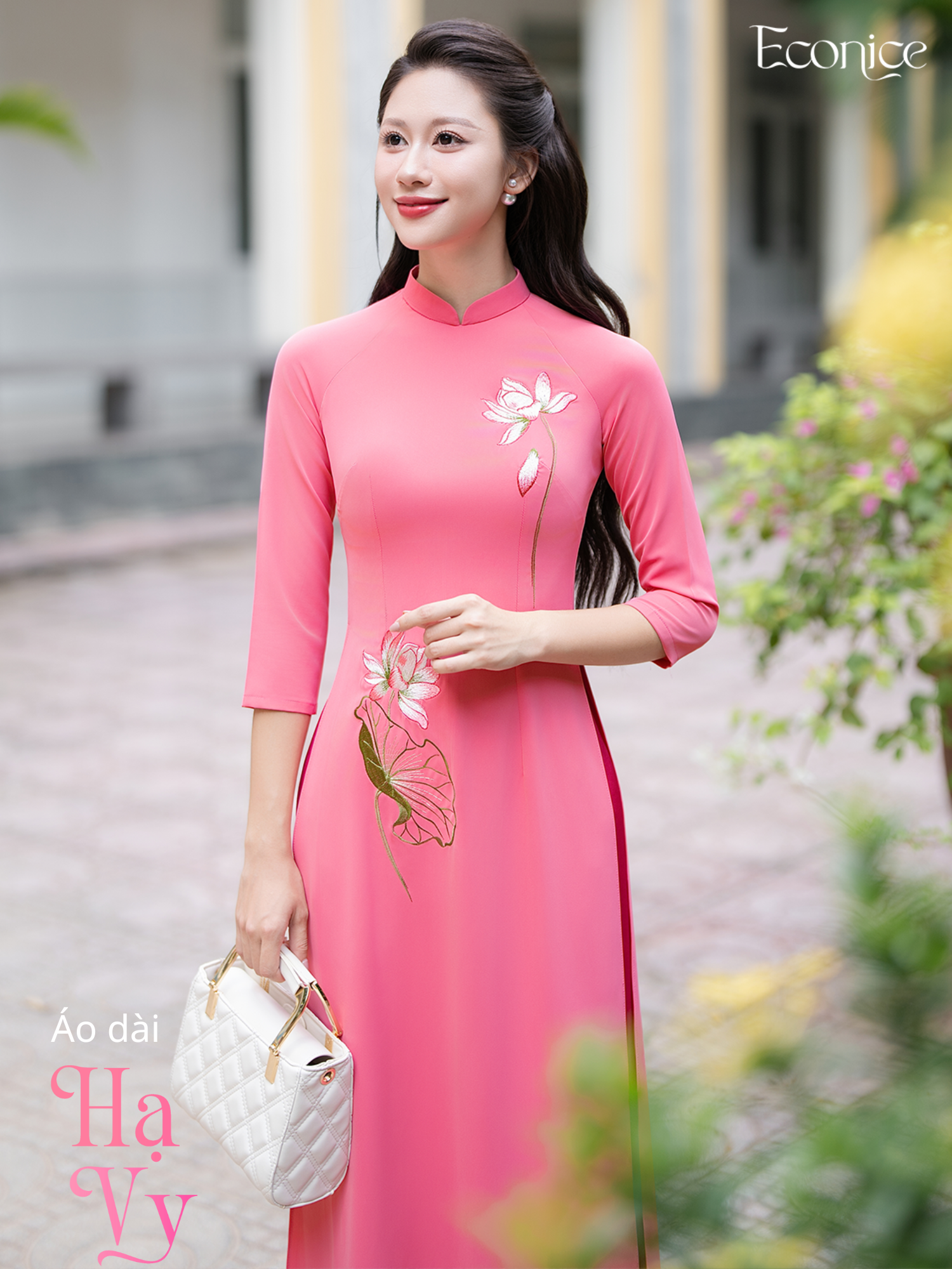 Set áo dài nữ truyền thống Hạ Vy