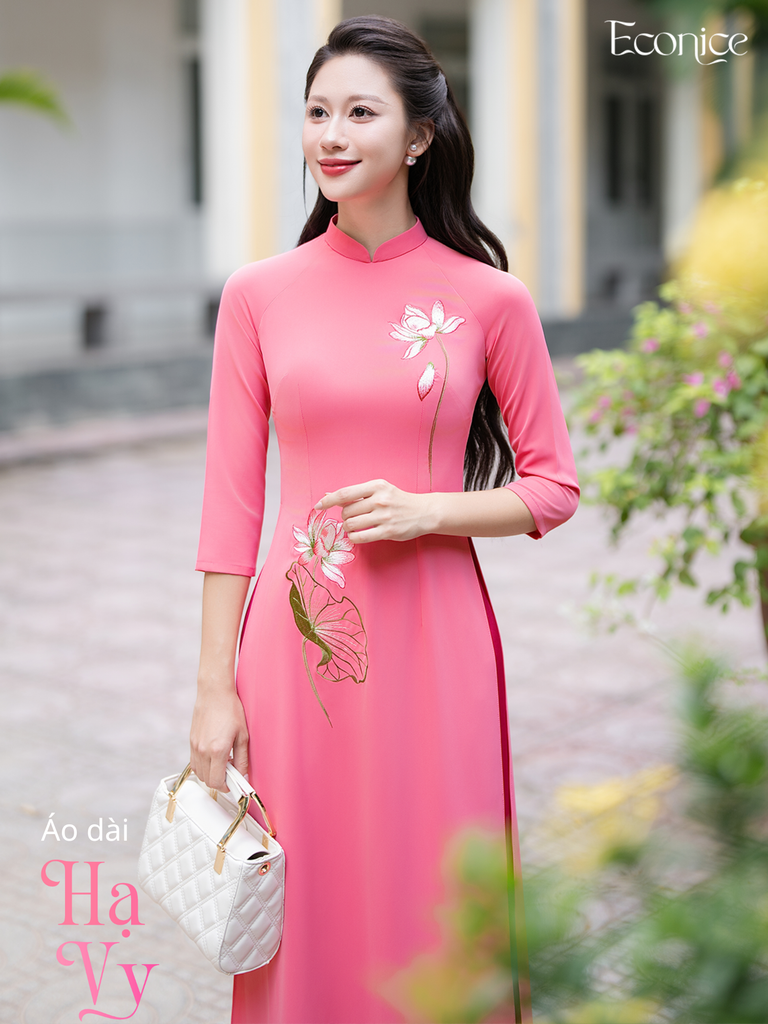 Set áo dài nữ truyền thống Hạ Vy