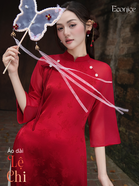 Set áo dài cách tân nữ Econice Lệ Chi