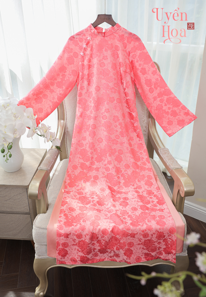 Set áo dài cách tân nữ Econice Uyển Hoa
