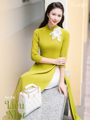 Set áo dài nữ truyền thống đính kết Liễu Như