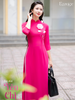 Set áo dài nữ truyền thống đính kết Yên Chi