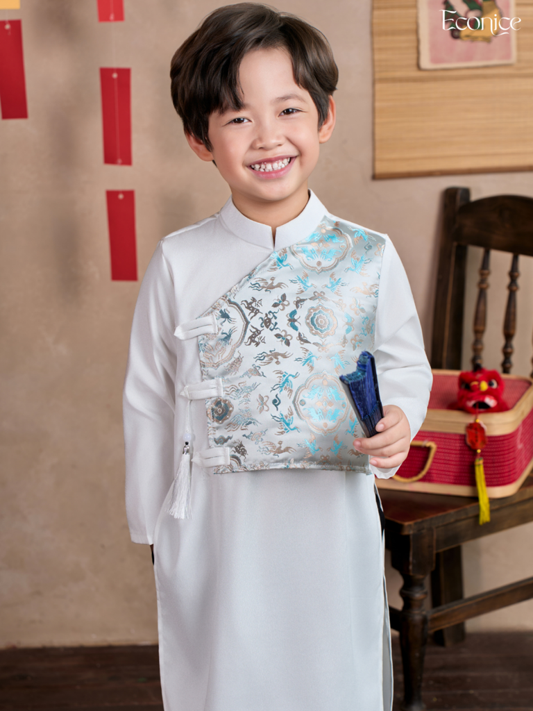 Áo dài cách tân bé trai Econice Đình Phong