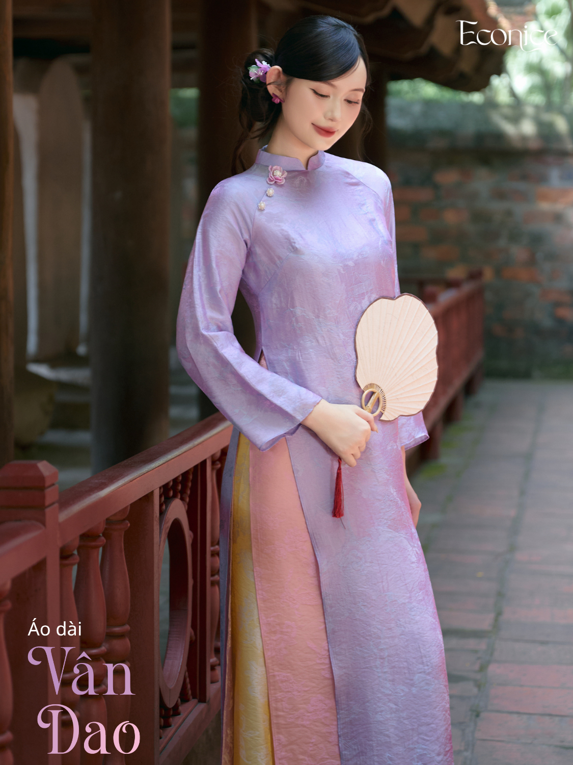 Set áo dài cách tân nữ Econice Vân Dao