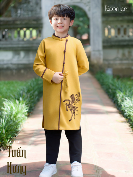 Áo dài cách tân bé trai Econice Tuấn Hưng