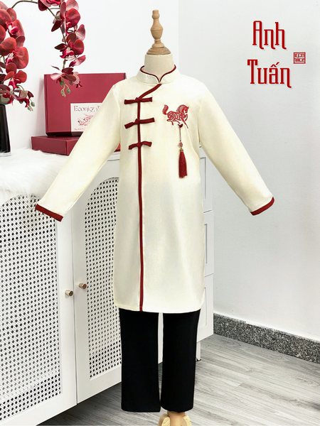 Áo dài cách tân bé trai Econice Anh Tuấn