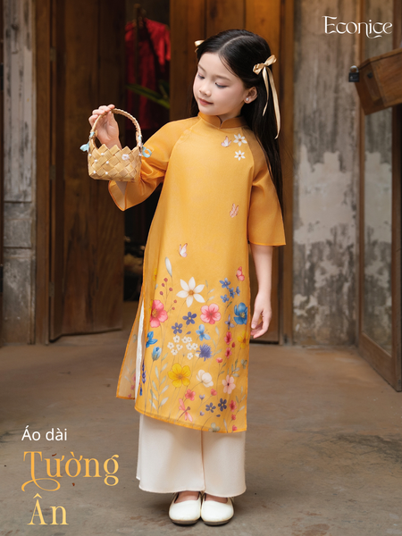 Áo dài cách tân bé gái Econice Tường Ân