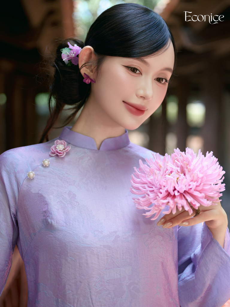 Set áo dài cách tân nữ Econice Vân Dao