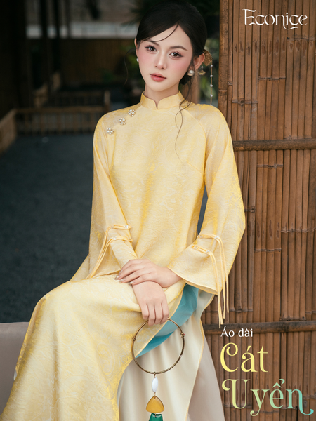 Set áo dài cách tân nữ Econice Cát Uyển
