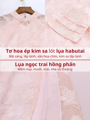 Set áo dài cách tân nữ Econice Đào Uyển