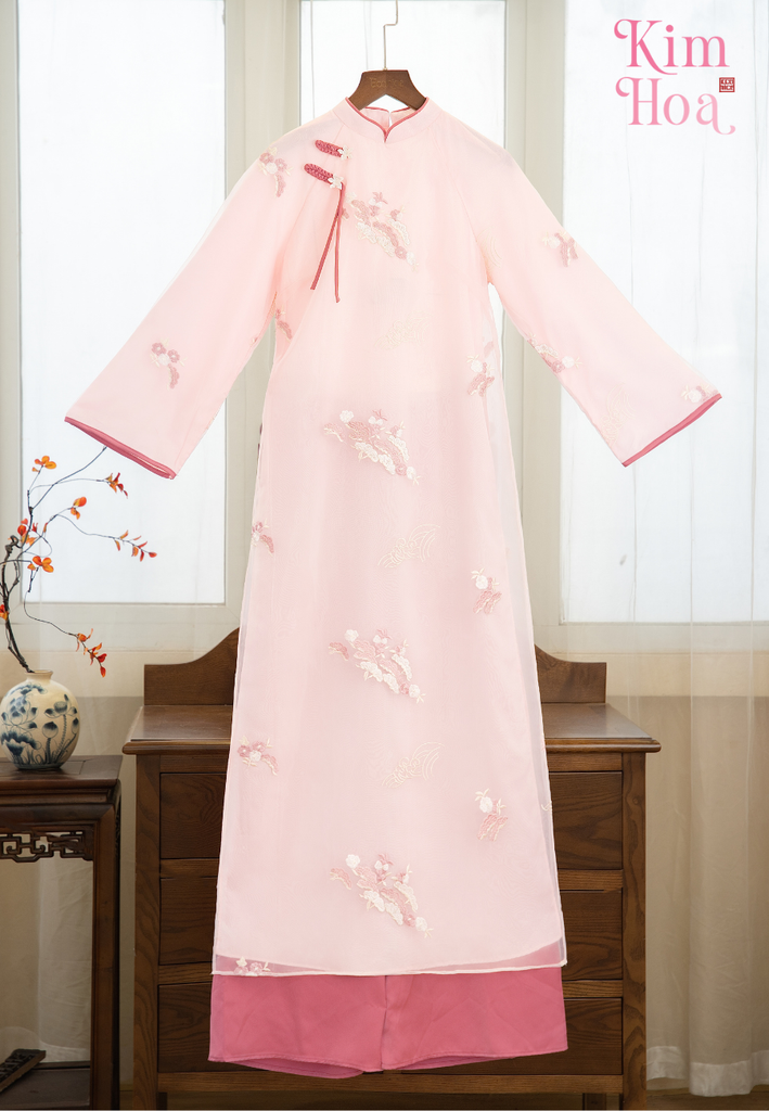 Set áo dài cách tân nữ Econice Kim Hoa