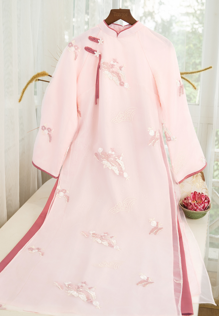 Set áo dài cách tân nữ Econice Kim Hoa