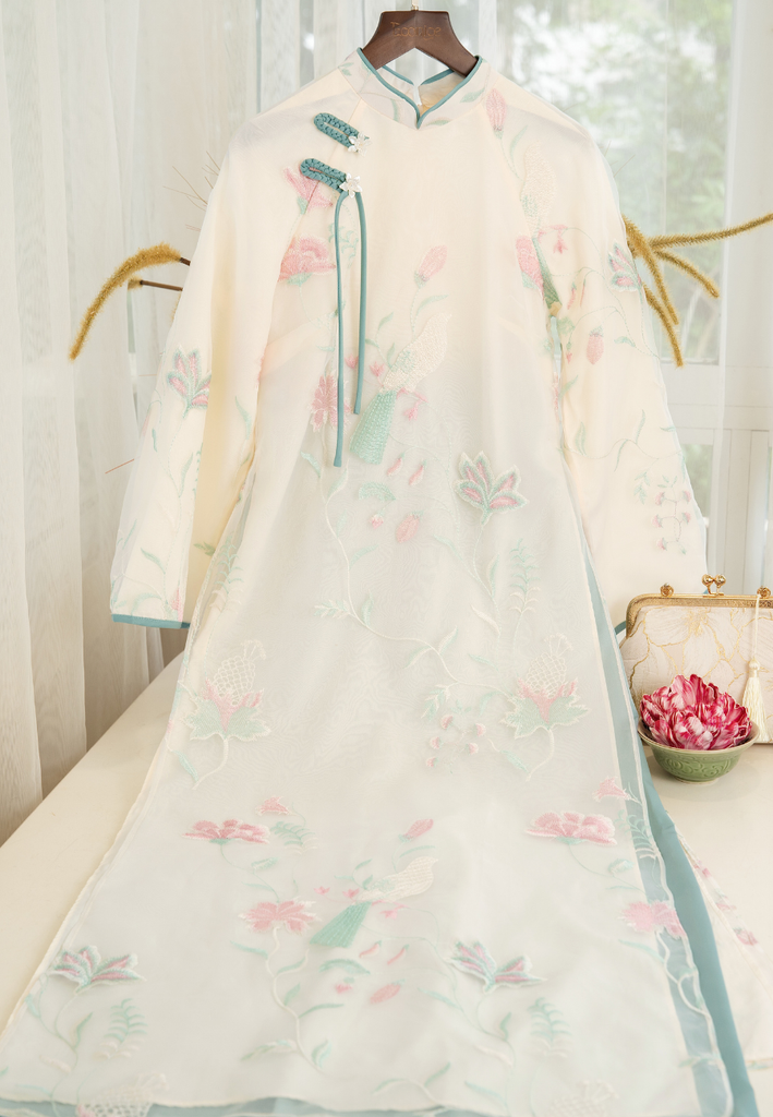 Set áo dài cách tân nữ Econice Lam Yên