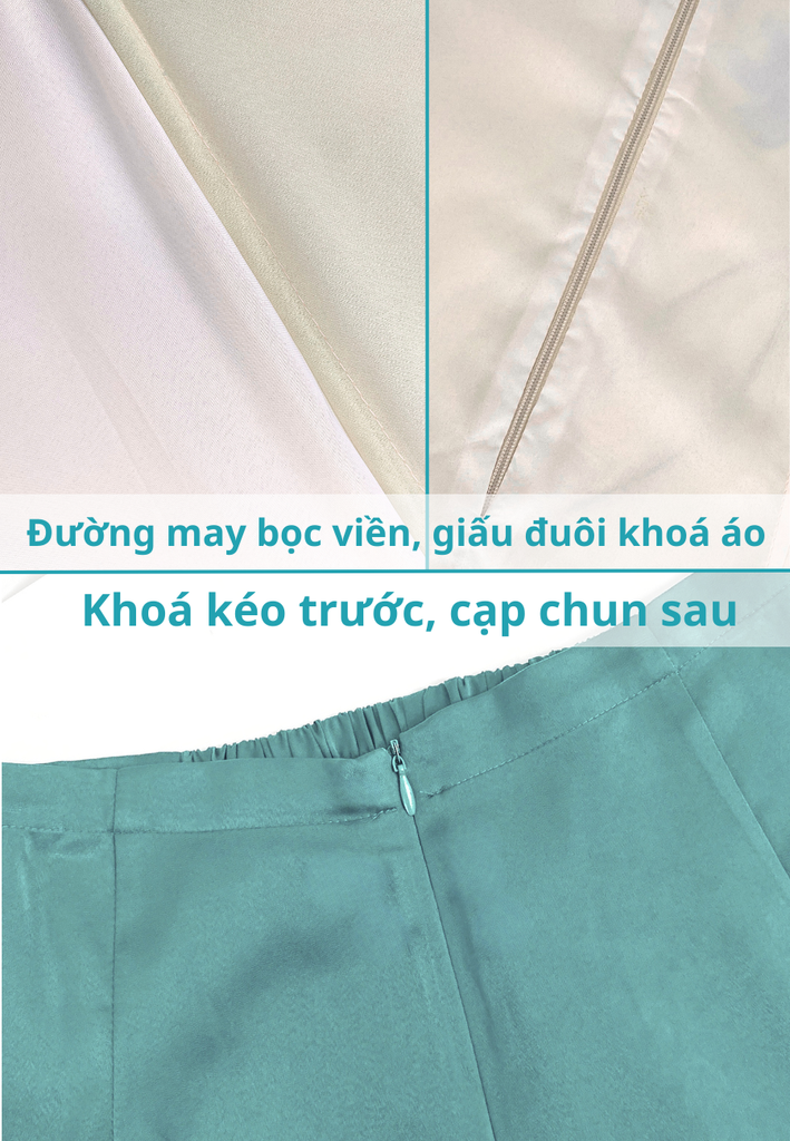 Set áo dài cách tân nữ Econice Lam Yên