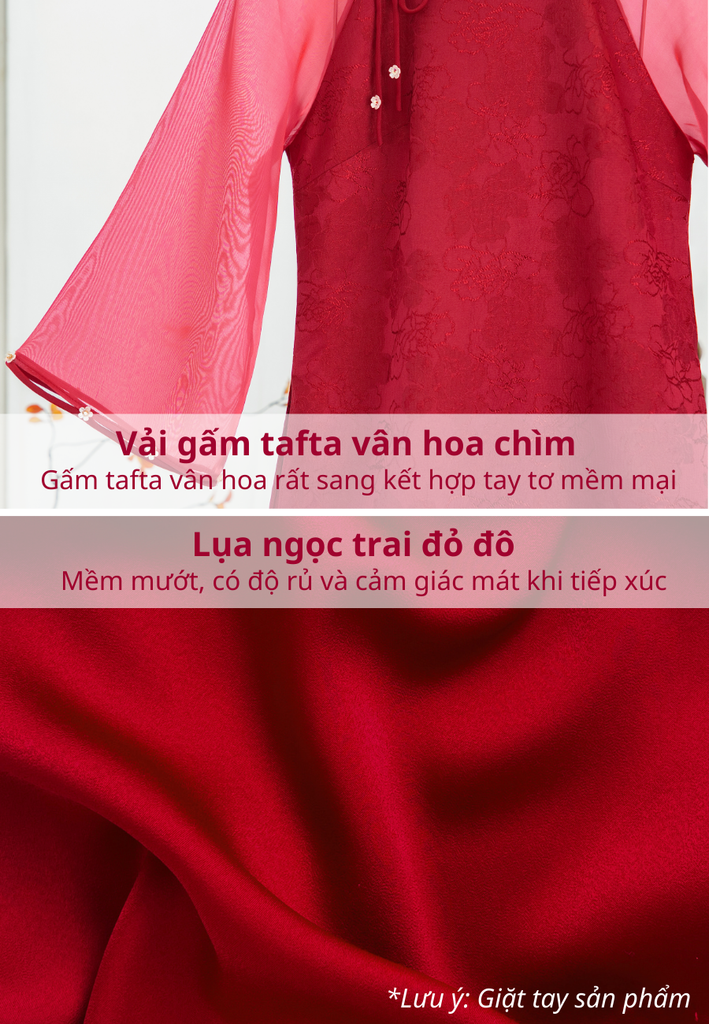 Set áo dài cách tân nữ Econice Chu Yên