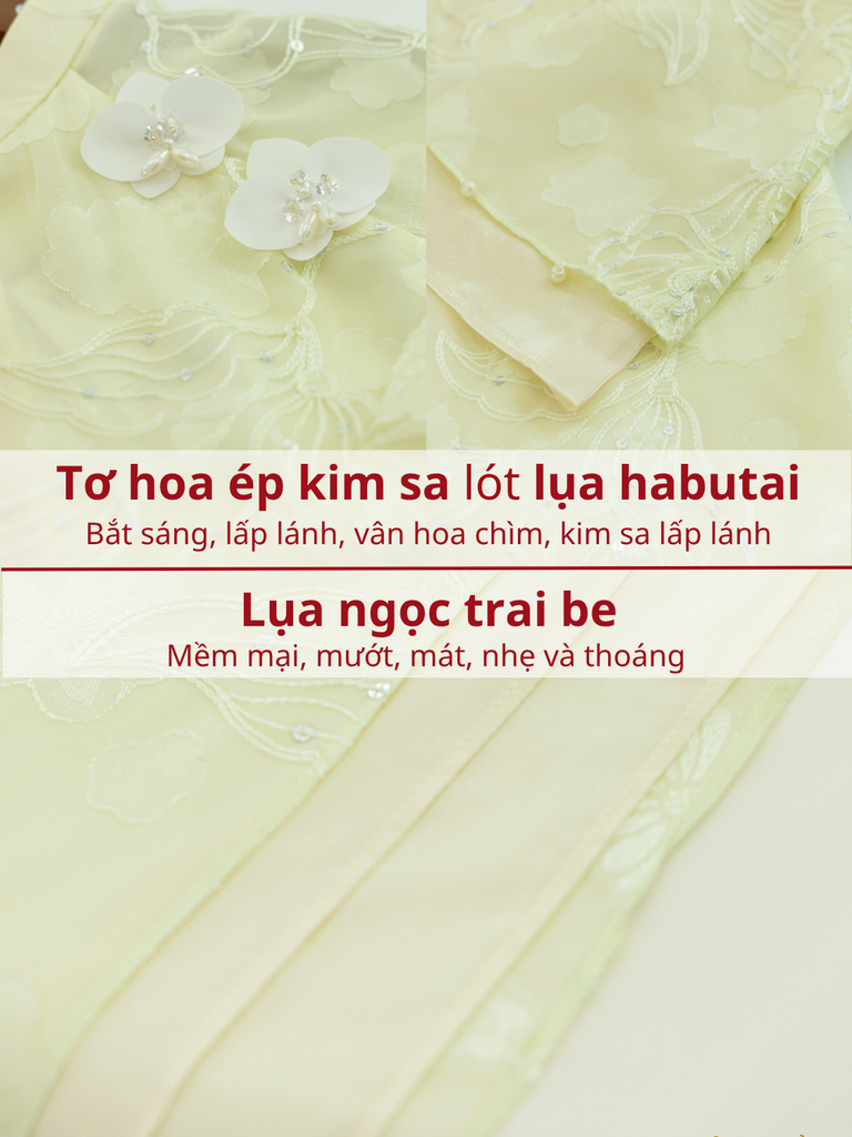 Set áo dài cách tân nữ Econice Quỳnh Hoa