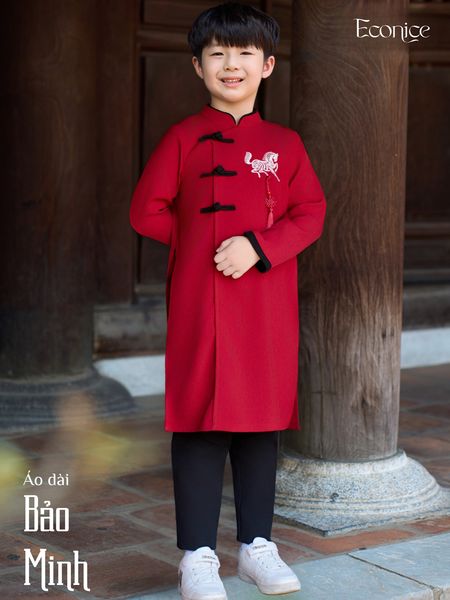 Áo dài cách tân bé trai Econice Bảo Minh