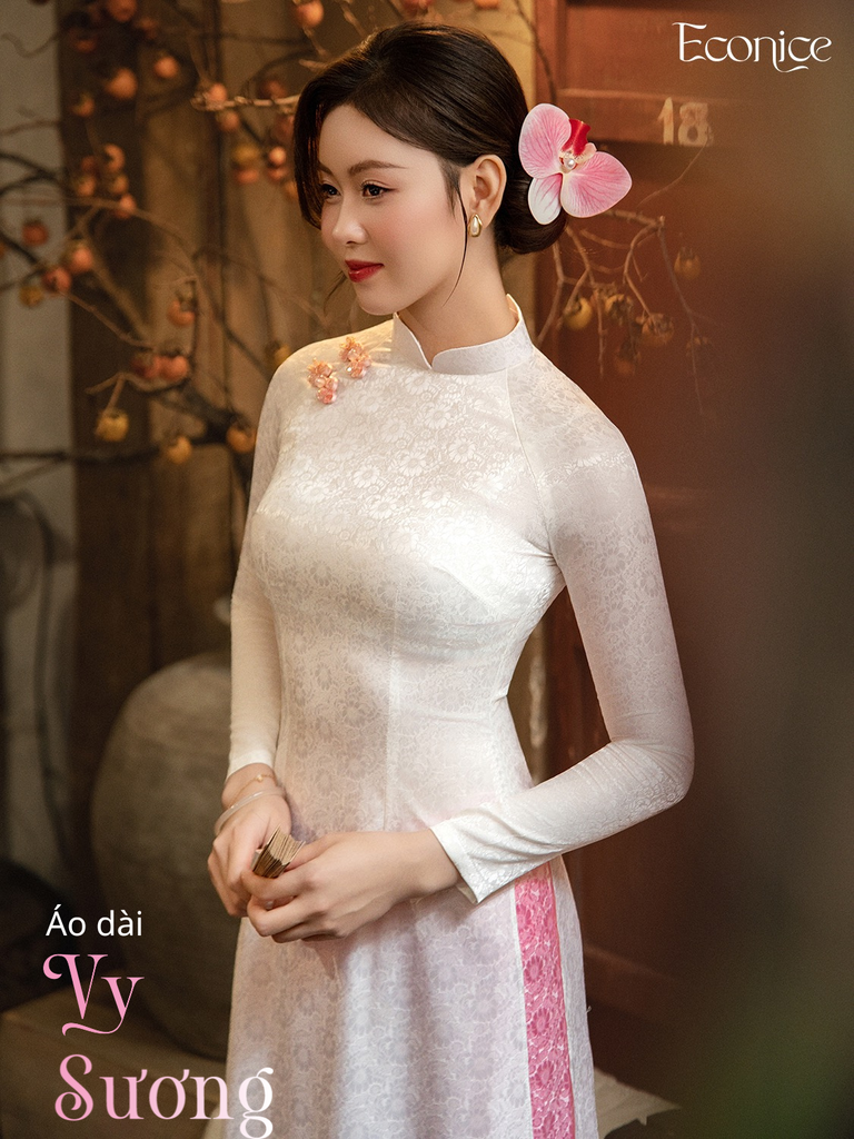 Set áo dài nữ truyền thống Econice Vy Sương