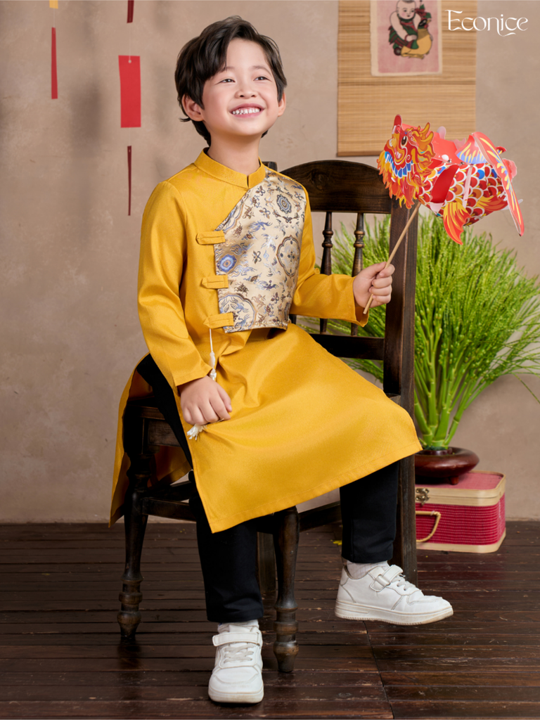 Áo dài cách tân bé trai Econice Nhật Hoàng