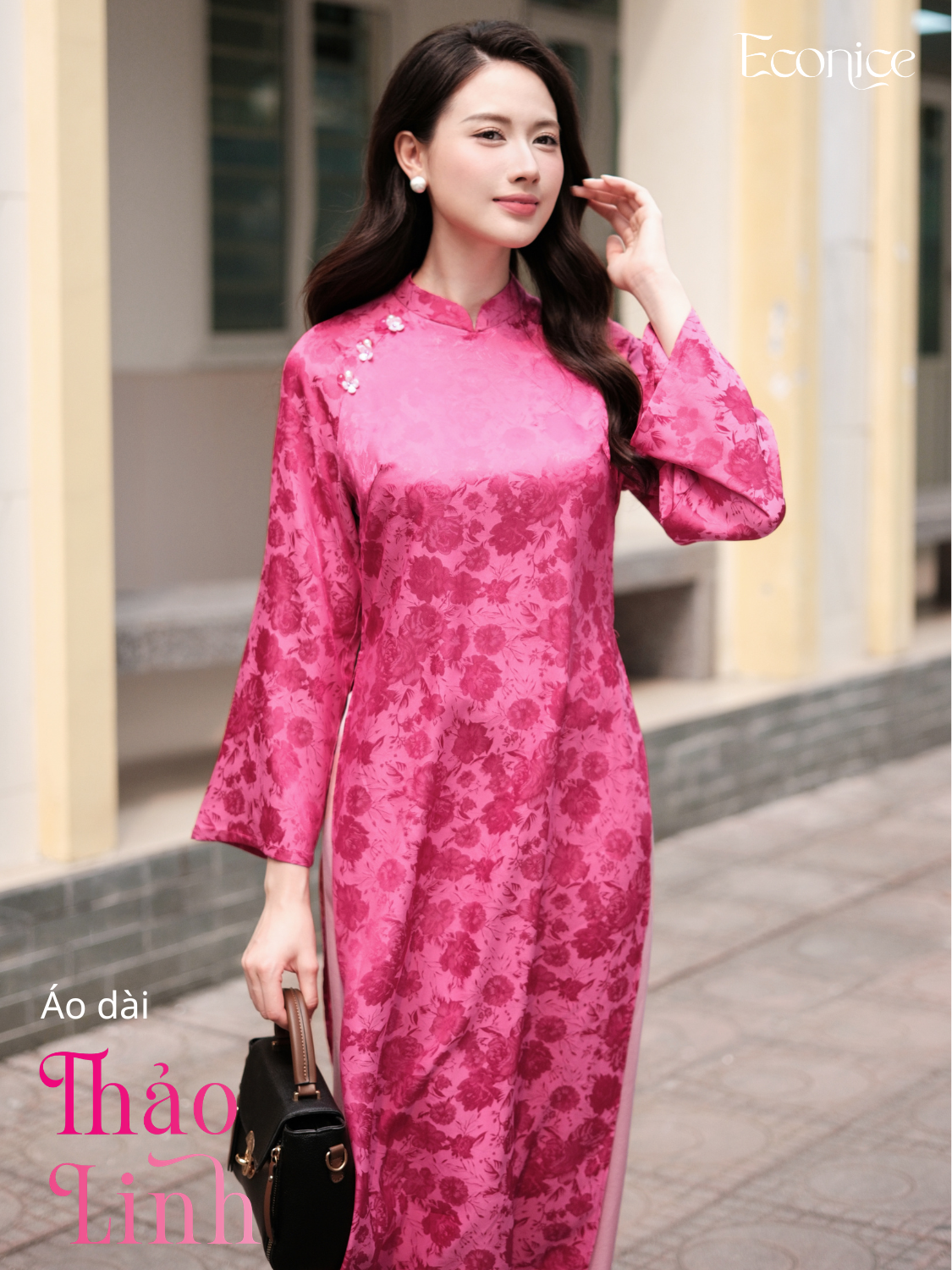 Set áo dài cách tân nữ Econice Thảo Linh