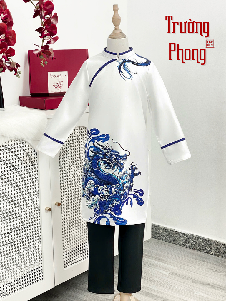 Áo dài cách tân bé trai Econice Trường Phong