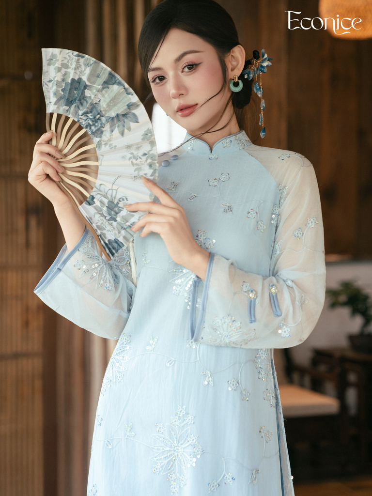 Set áo dài cách tân nữ Econice Vân Linh