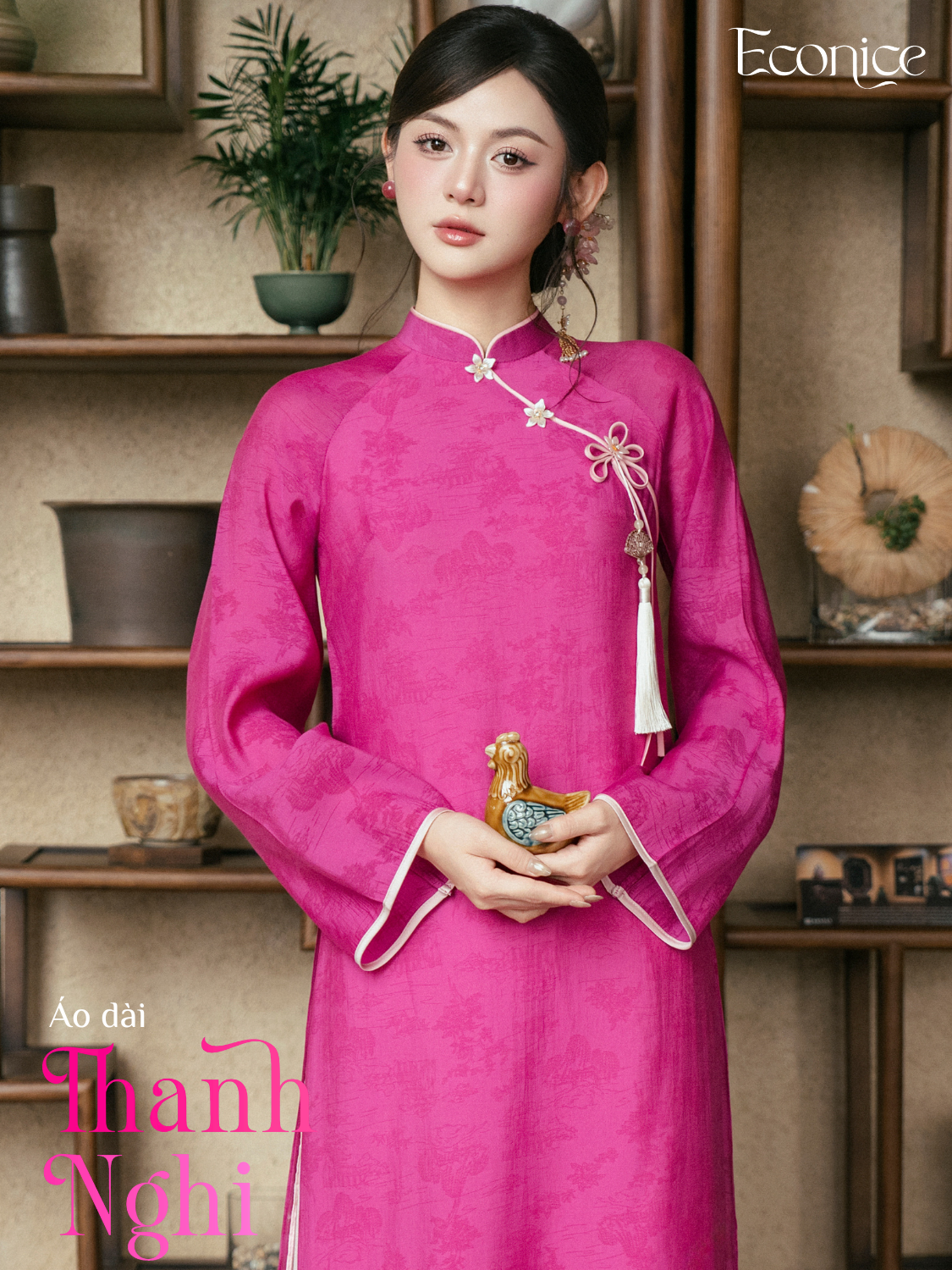 Set áo dài cách tân nữ Econice Thanh Nghi