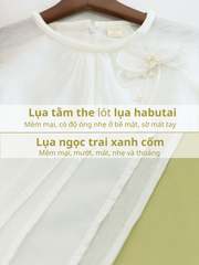 Set áo dài cách tân nữ Econice Ngọc Trà