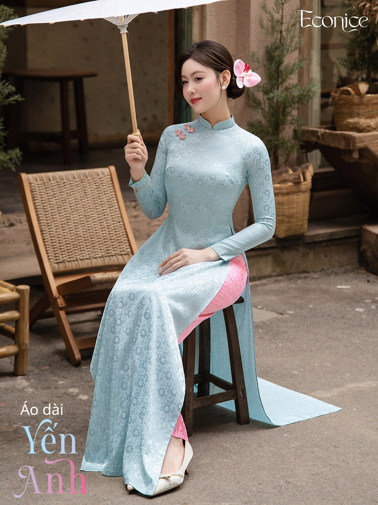 Set áo dài nữ truyền thống Econice Yến Anh