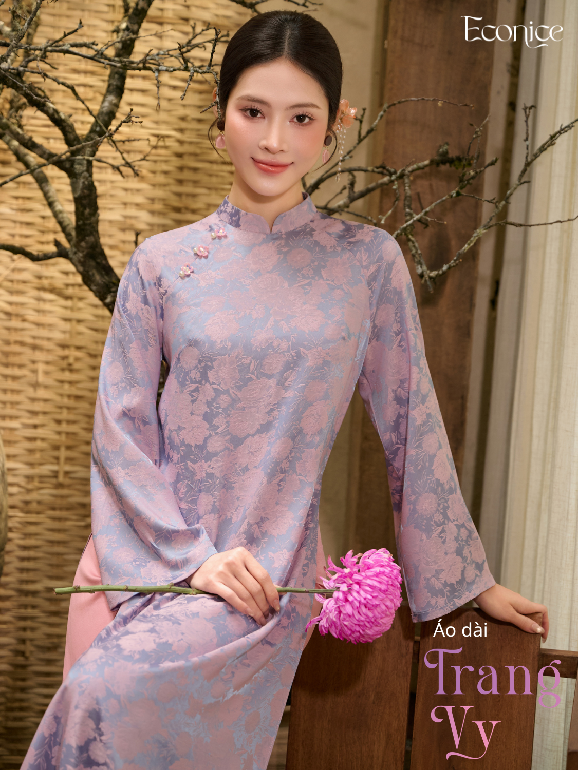 Set áo dài cách tân nữ Econice Trang Vy