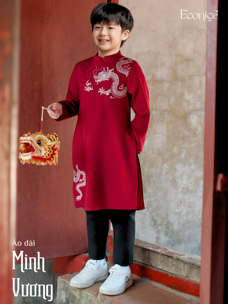 Áo dài cách tân bé trai Econice Minh Vương